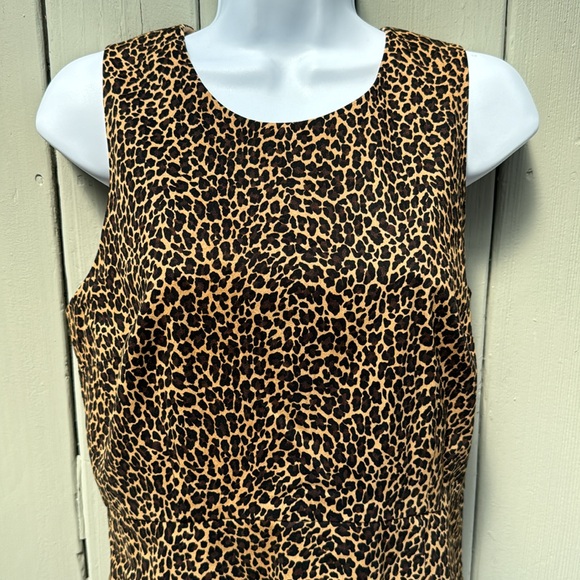 J. Crew Leopard print sheath dress 4 - Picture 2 of 8